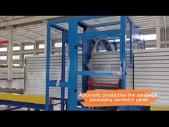 Panel de pared de poliuretano envasado en paneles de sandwich